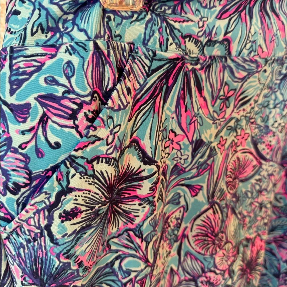 Lilly Pulitzer Luxletic Skort in Blue and Pink - Picture 5 of 10
